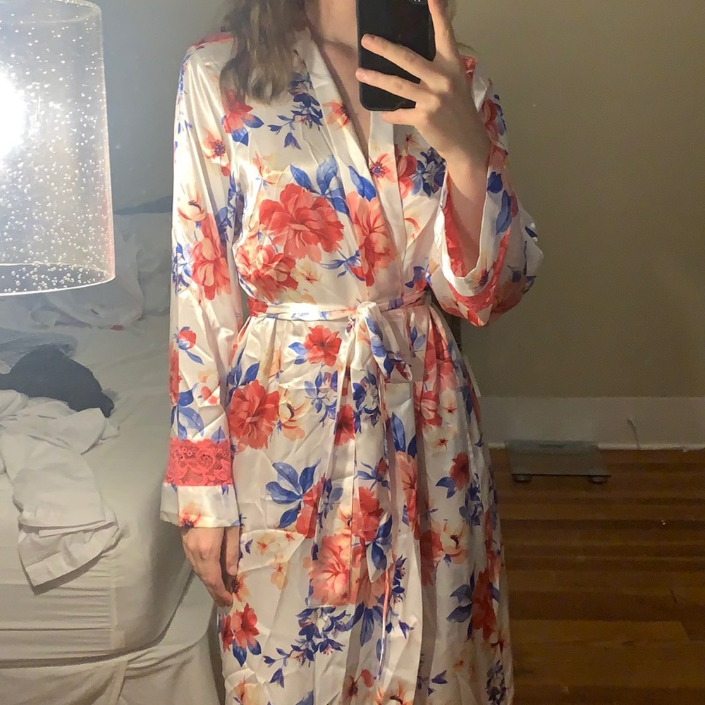 Silk robe